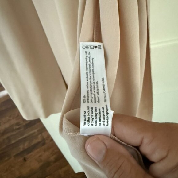 EILEEN FISHER 100% SILK UNLINED LONG JACKET- L- like BRAND NEW- wore ONE TIME ! - Picture 6 of 6